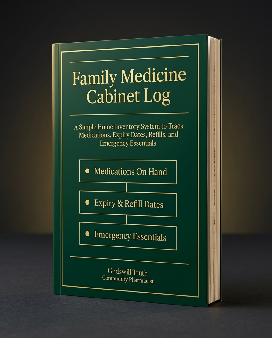 Family Medicine Cabinet Log printable tracker